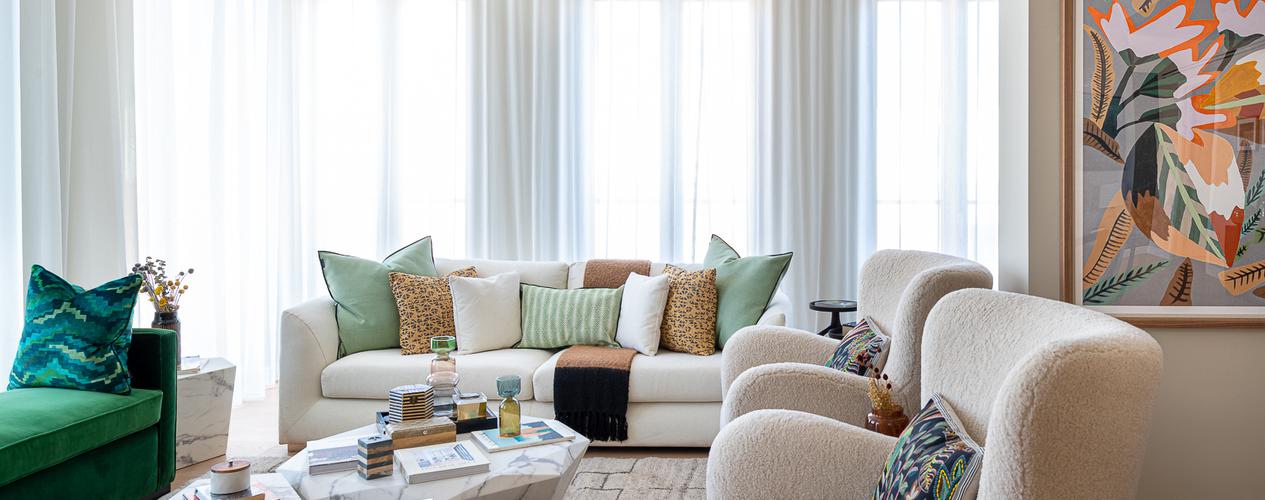 Dubai luxury bedroom interior with modern furnishings  