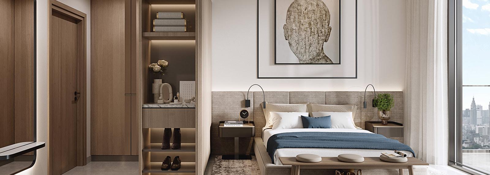 Belgravia Gardens bedroom