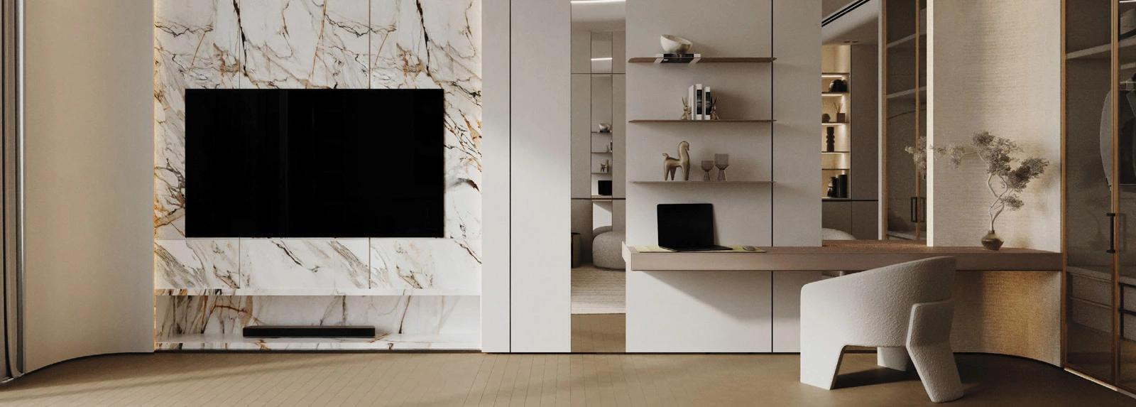 Binghatti Circle living room