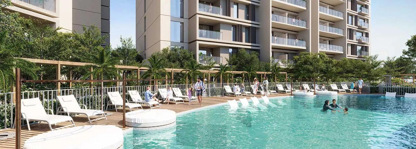 Sidr Residences Tower pool -7