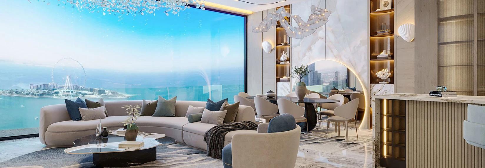 Habtoor Grand Residences living room