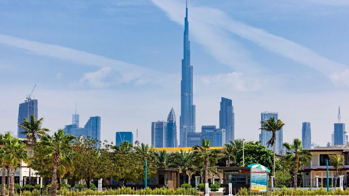 Dubai Skyline with Full Downtown