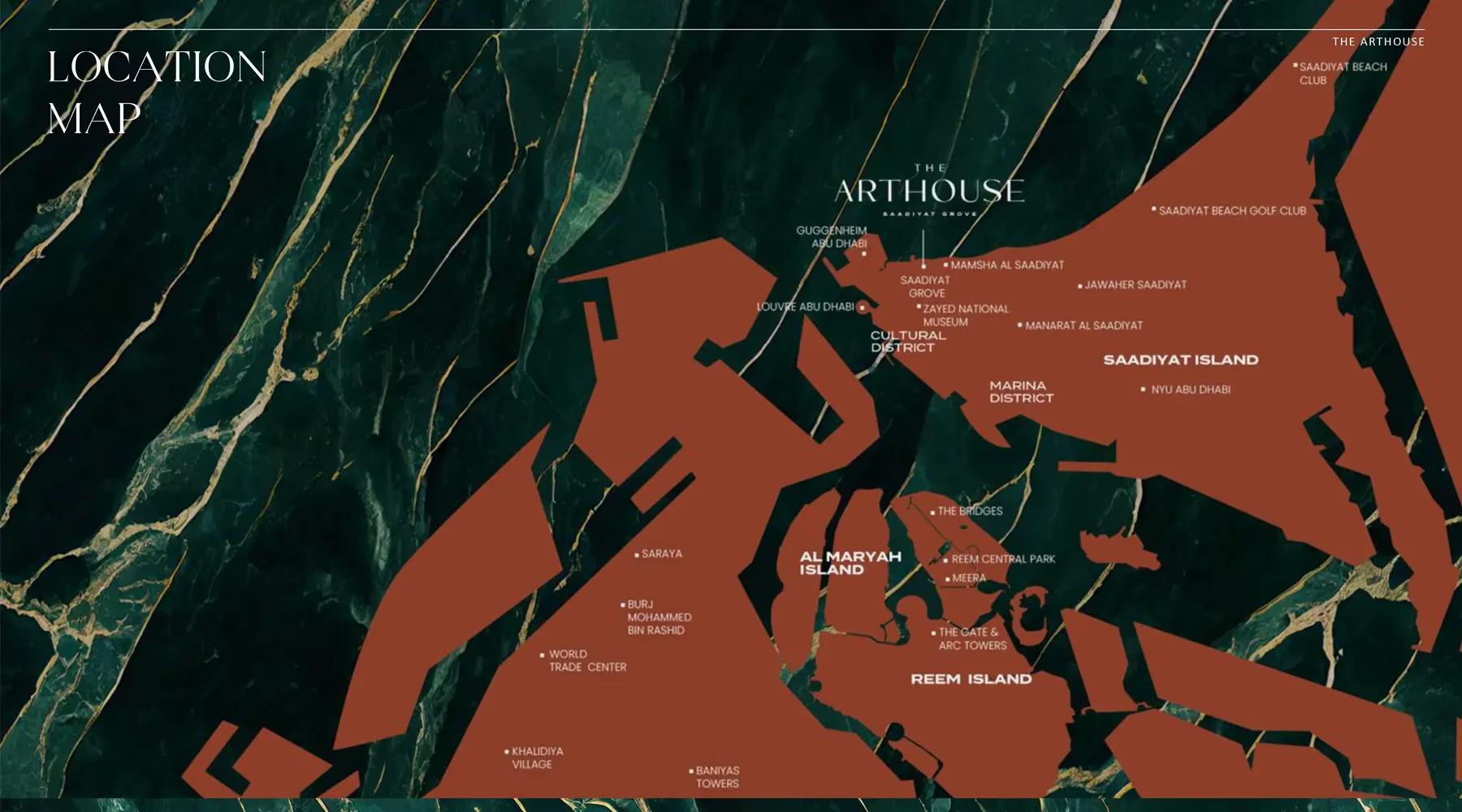 Baccarat Residences Saadiyat Abu Dhabi Map