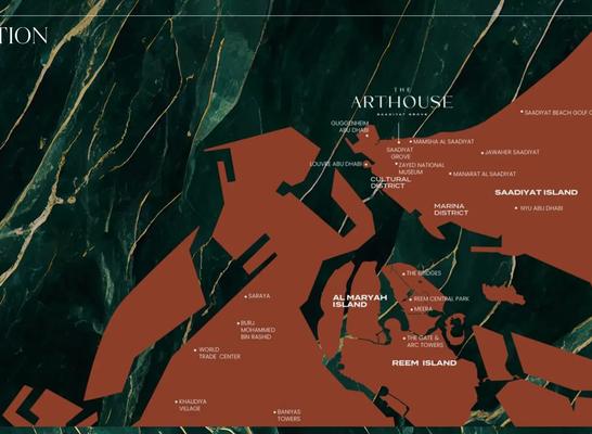 Baccarat Residences Saadiyat Abu Dhabi Map