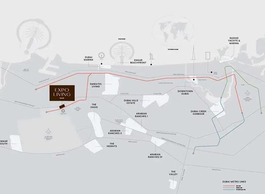 Emaar Terra Woods Dubai property Map