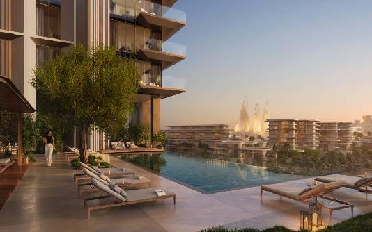 Sei Saadiyat poolside view