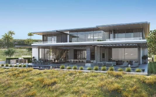 Wadeem Gardens modern villa with glass windows